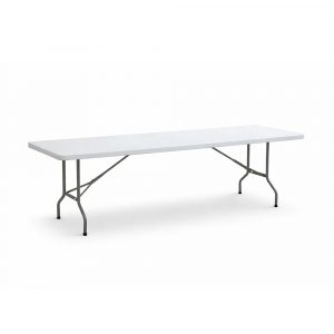 Rectangle Table 8FT rental, event planning, party supplies, equipment rental, celebration, party rentals near me, professional setup